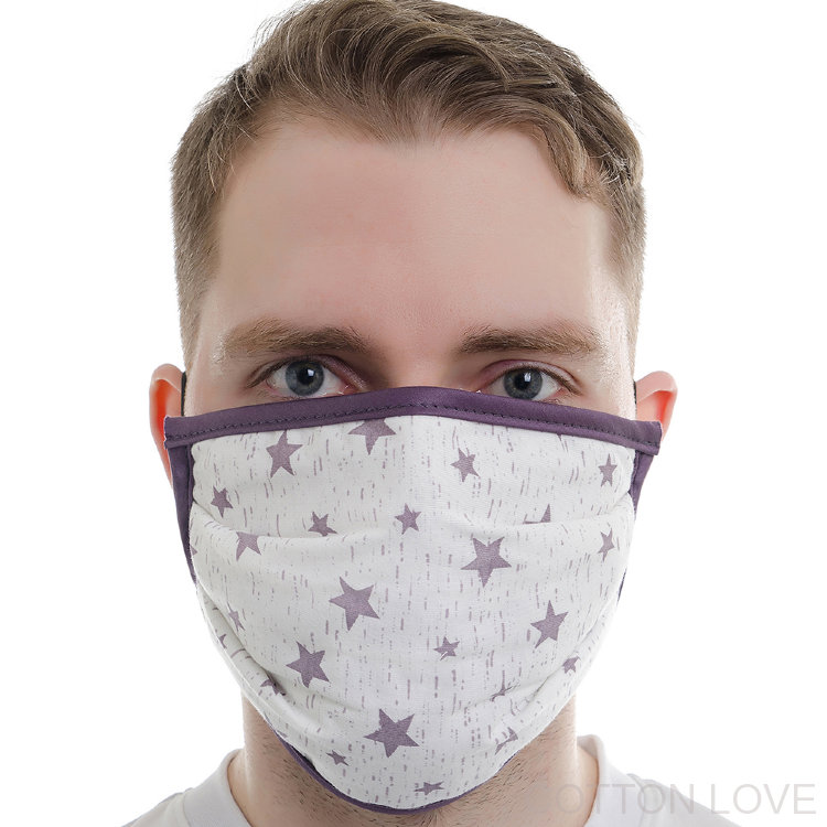Купить маску (защитная тканевая - звезды)