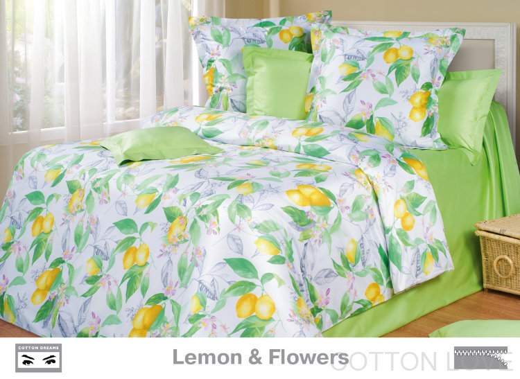 Постельное белье Cotton-Dreams Lemon & Flowers