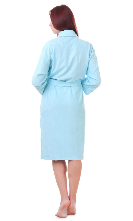 Махровый халат женский BLUE