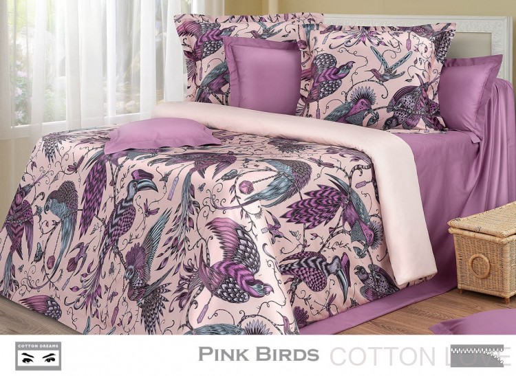 Постельное белье Cotton-Dreams PINK BIRDS